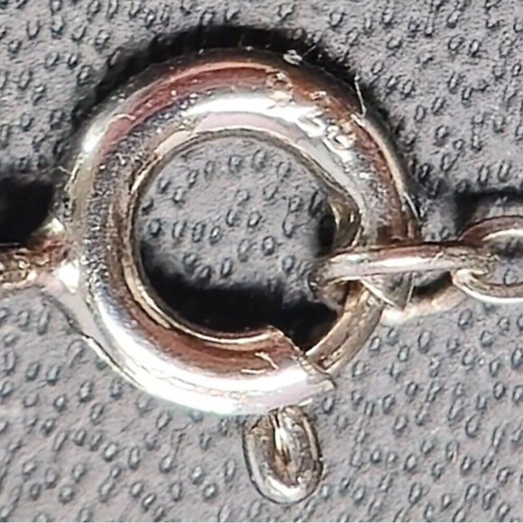 Silver Teardrop Pendant With 1 Carat Dancing Moissanite on 17.5" Chain - Picture 5 of 6